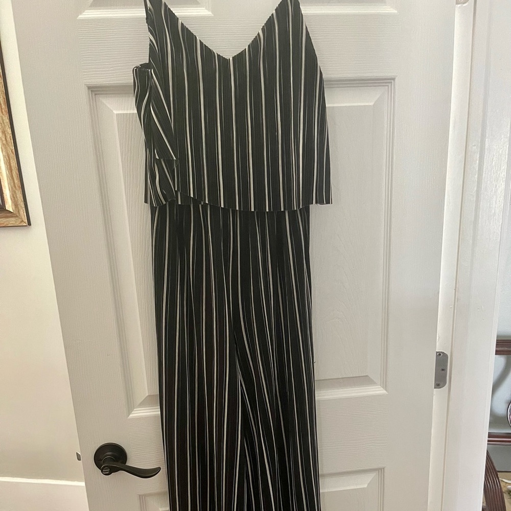 Black & white stripped romper